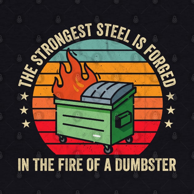 The Strongest Steel is Forged in the Fire of a Dumpster by Nisrine